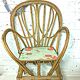 Vintage bamboo armchair
