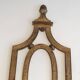 Golden Wrought Iron Wall Light with Oval Shield and Two Arms. French Work.