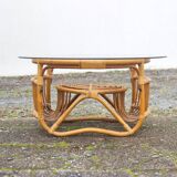 Rattan coffee table
