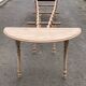Table de banquet ronde extensible à volets Louis Philippe rénovée 10 pieds