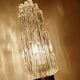Pair of large vintage chrome glass wall lights