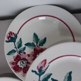 5 assiettes dessert vintage de Sarreguemines modèle monceau 231129