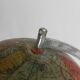 Paper mache globe on wooden base, 1960s