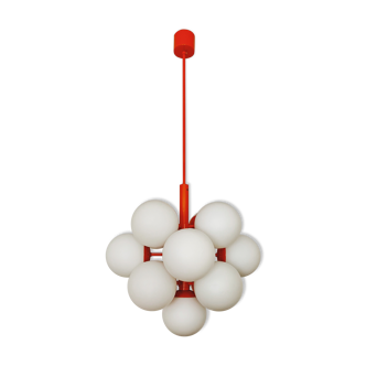 Lustre Spoutnik moderne du milieu du siècle par Kaiser Leuchten