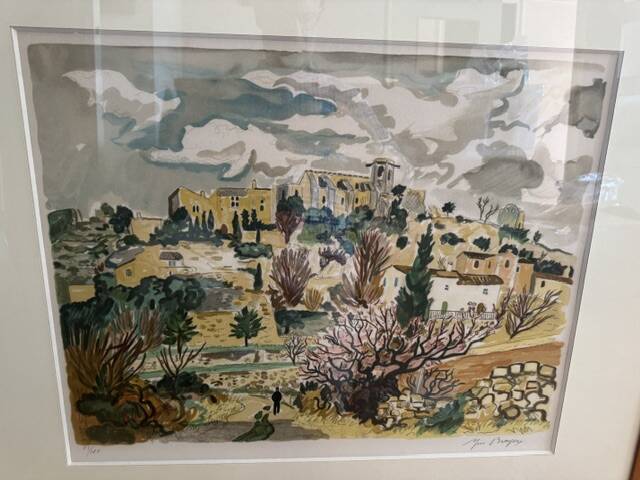 Lithograph by Yves Brayer