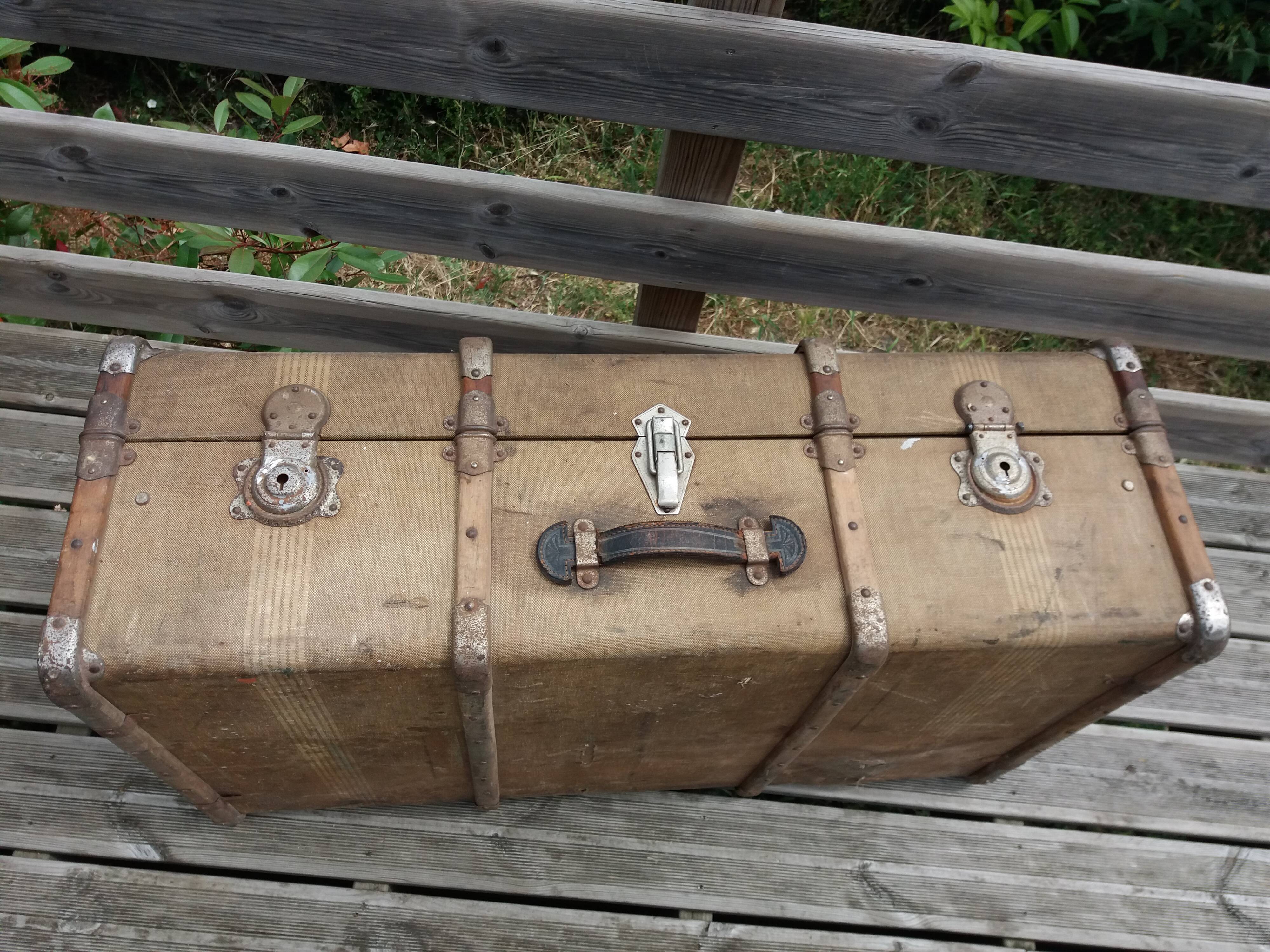 Old travel trunk