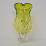 Vase art glass par Josef Hospodka, ancienne tchécoslovaquie, années 1960