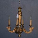 Gloss wood Golden 4 lights