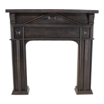 Antique Oak Fireplace Mantel