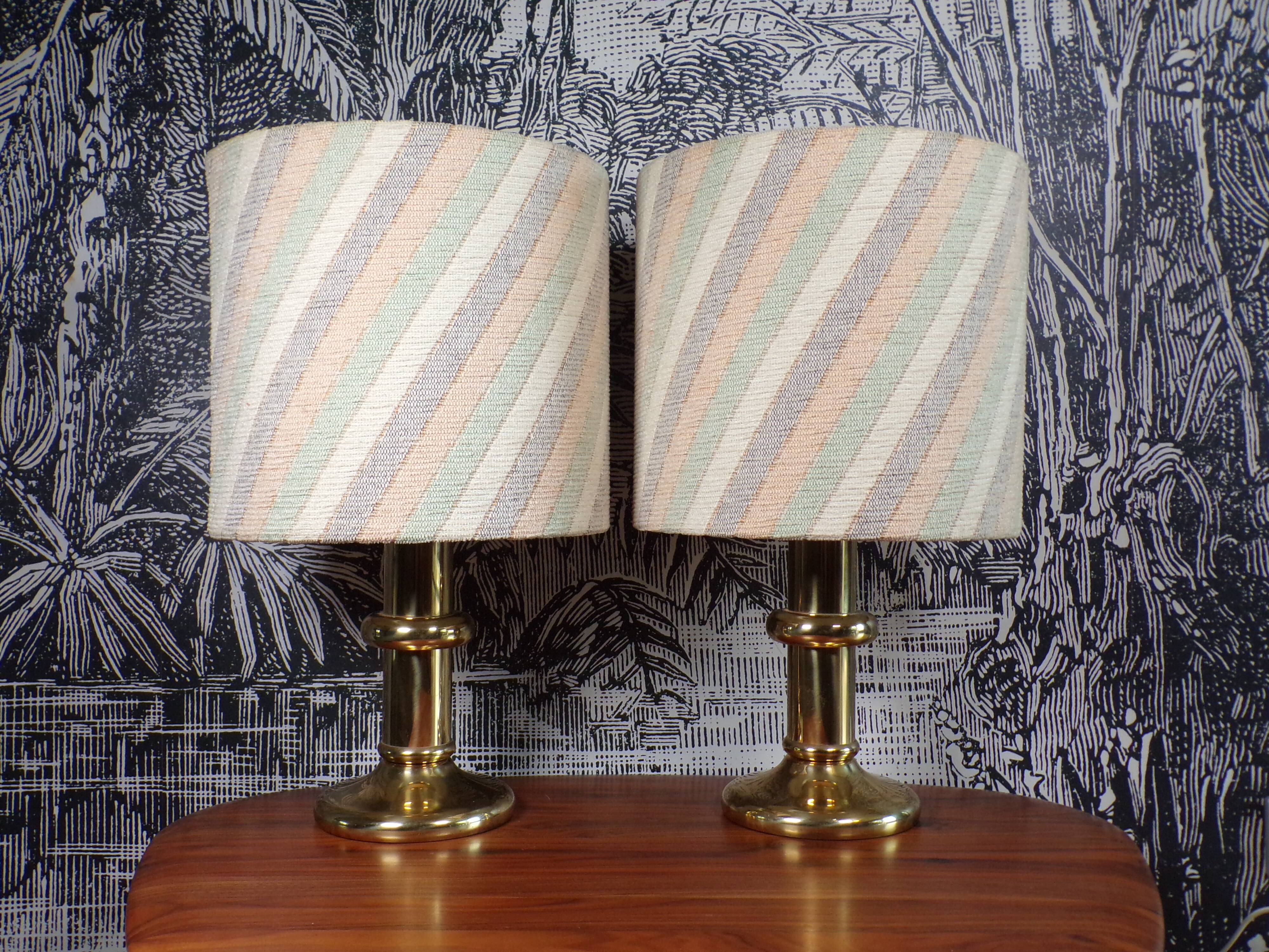 Pair of vintage Hoffknecht light lamps