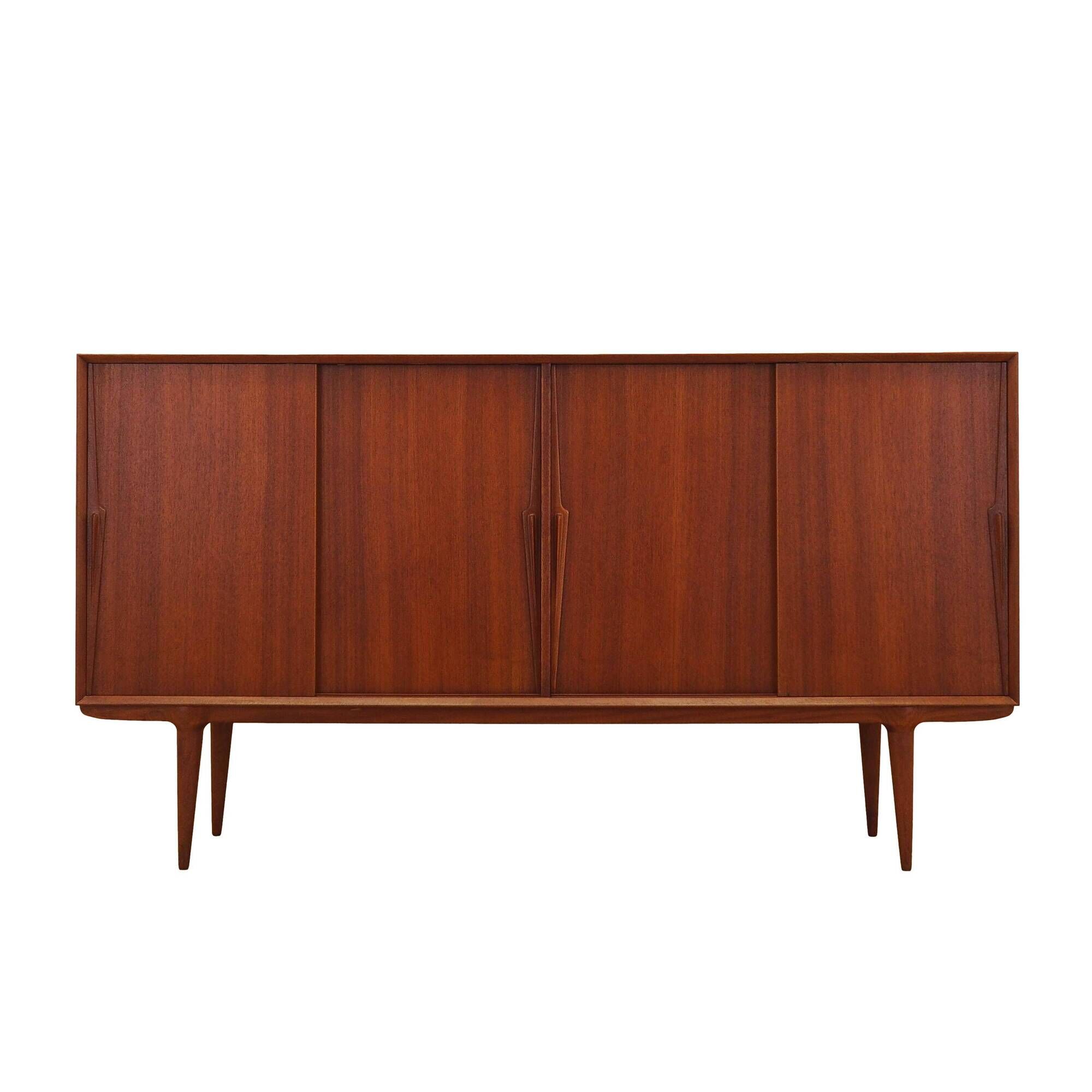 Buffet en teck, design danois, années 1970, fabricant : Omann Jun