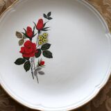 6 dessert plates from Moulin des loups, "Carmen" model, in very good condition