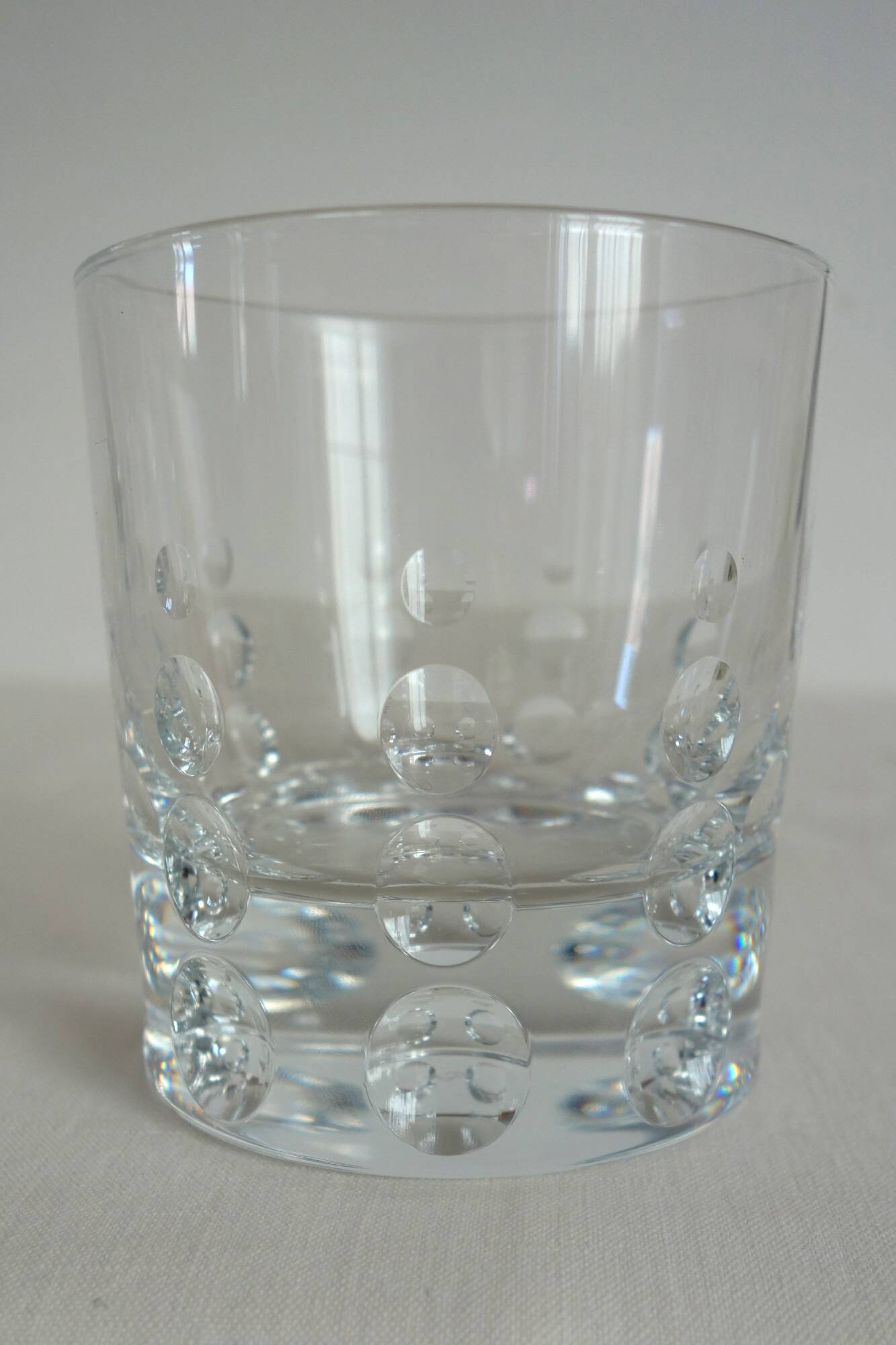 6 heavy crystal whisky glasses JG Durand