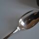 12 Silver-plated metal mocha spoons with Russian handle + box