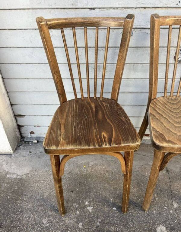 (Lot) 4 chaises bistrot Baumann