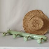 Vintage bamboo wall coat rack