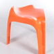 Tabouret vintage orange space age par Casala, 1960