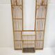Rattan cloakroom coat rack 1950