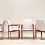 Suite de quatre fauteuils de Dyrlund en teck