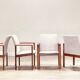 Suite de quatre fauteuils de Dyrlund en teck