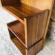 Vintage straight wall shelf, Scandinavian teak style, Circa 70's