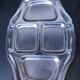 Silver-plated hors d'oeuvre dish with 4 compartments