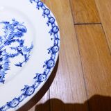 Gien Chardons flat compote dish on pedestal (6)