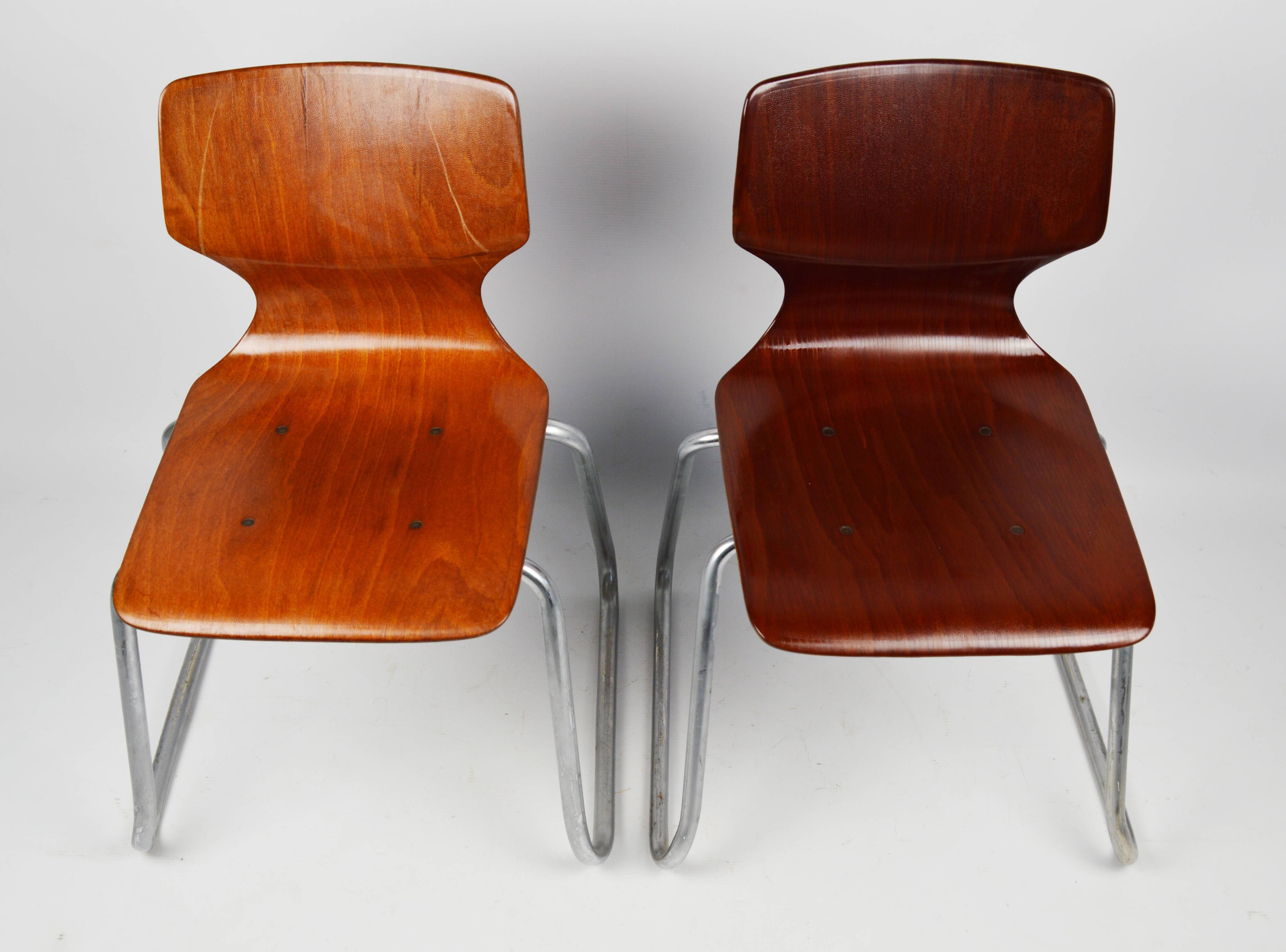Set of 2 Flototto children's chairs, Germany, 1960s