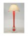 Painted wooden lamp, 1960s