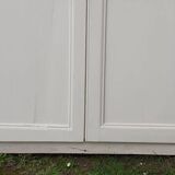 Pair of 19th-century cupboard doors and their frame (1st), woodwork