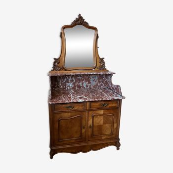 Old dressing table with mirror psyche