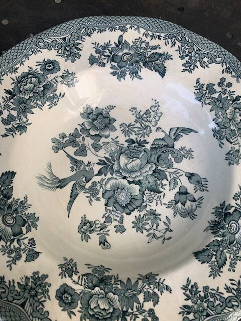 4 deep plates Enoch Wedgwood Asiatic Pheasants antique