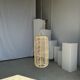 Large lantern-shaped rattan pendant lamp H50 D24