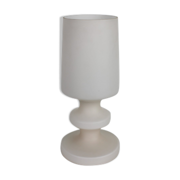 Lampe de table tout en verre du milieu du siècle Osvětlovací sklo Valašské Meziříčí, années 1970.