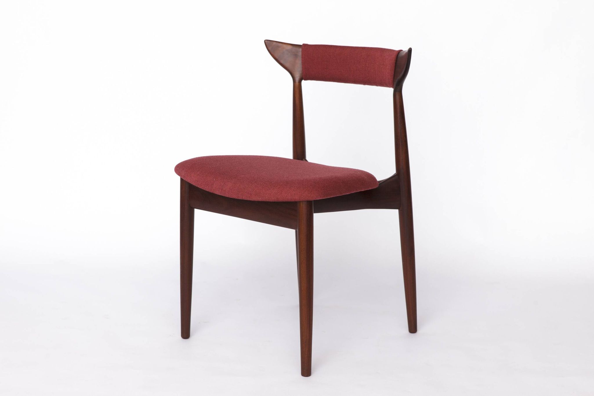 Vintage Cow Horn Chair – 1960s/1970s Danish Teak Dining or Desk Chair, Bord
