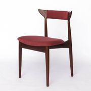 Vintage Cow Horn Chair – 1960s/1970s Danish Teak Dining or Desk Chair, Bord