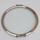 Round tray silver metal 70s