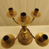 Set of 2 brass candlesticks