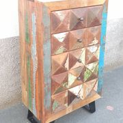 Occasional furniture in old colored wood