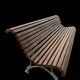 Barcelona city bench in cast iron and wood