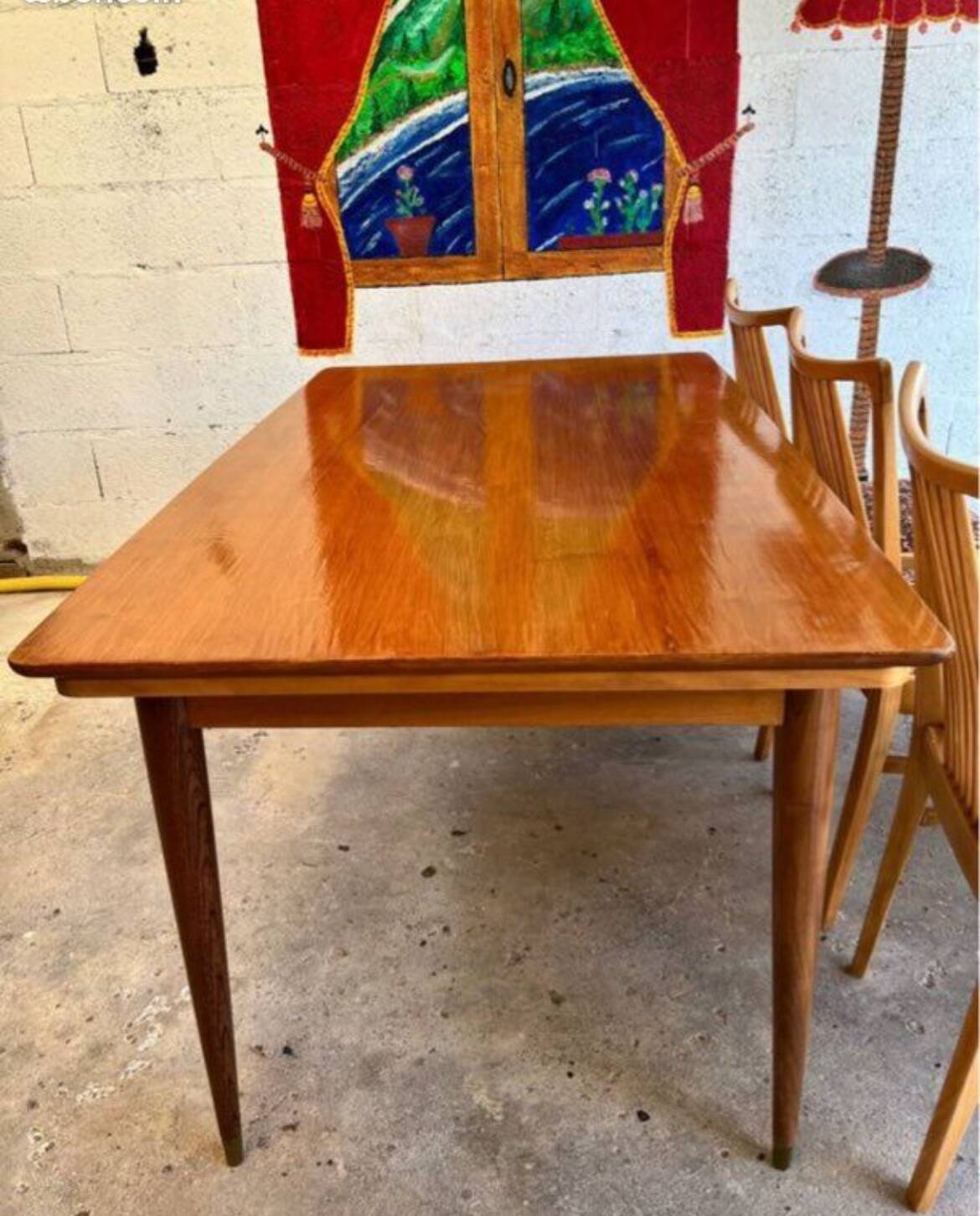 Vintage Scandinavian wooden table