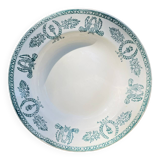 Flat ironstone plate from Givors