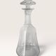Art Deco whisky carafe in cut and engraved glass