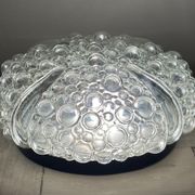 Vintage ceiling light - Helena Tynell - 60s/70s - bubbled glass - Space Age