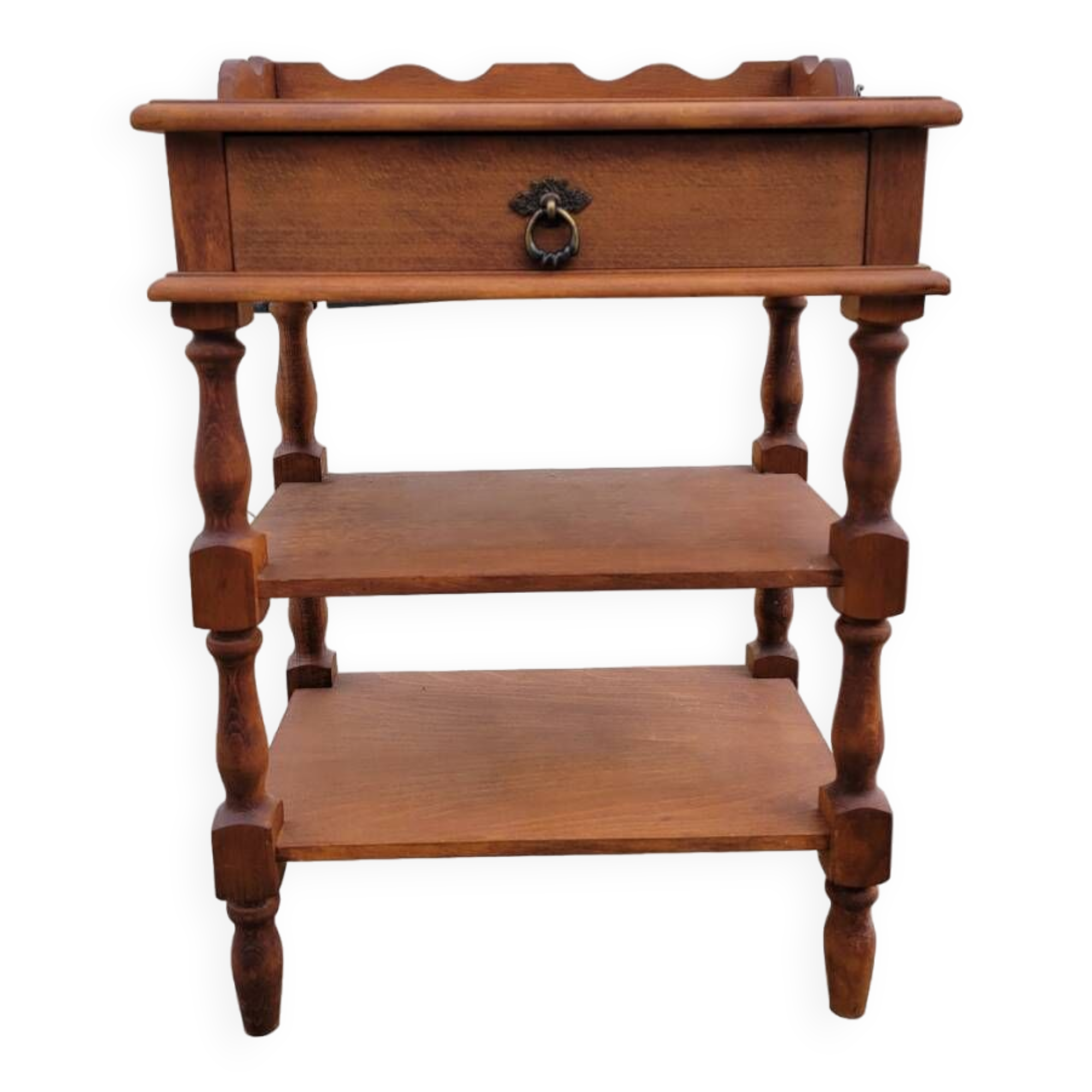 Vintage oak side/bedside table