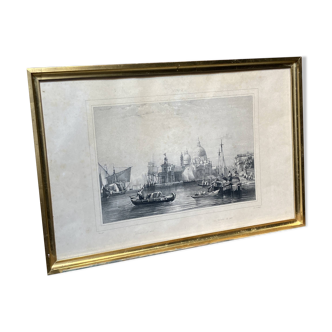 Lithograph entitled "sea customs" by Lita de delpech