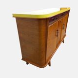 Vintage French sideboard — 1950s/60s — Yellow Formica