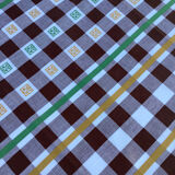 Vintage checkered tablecloth