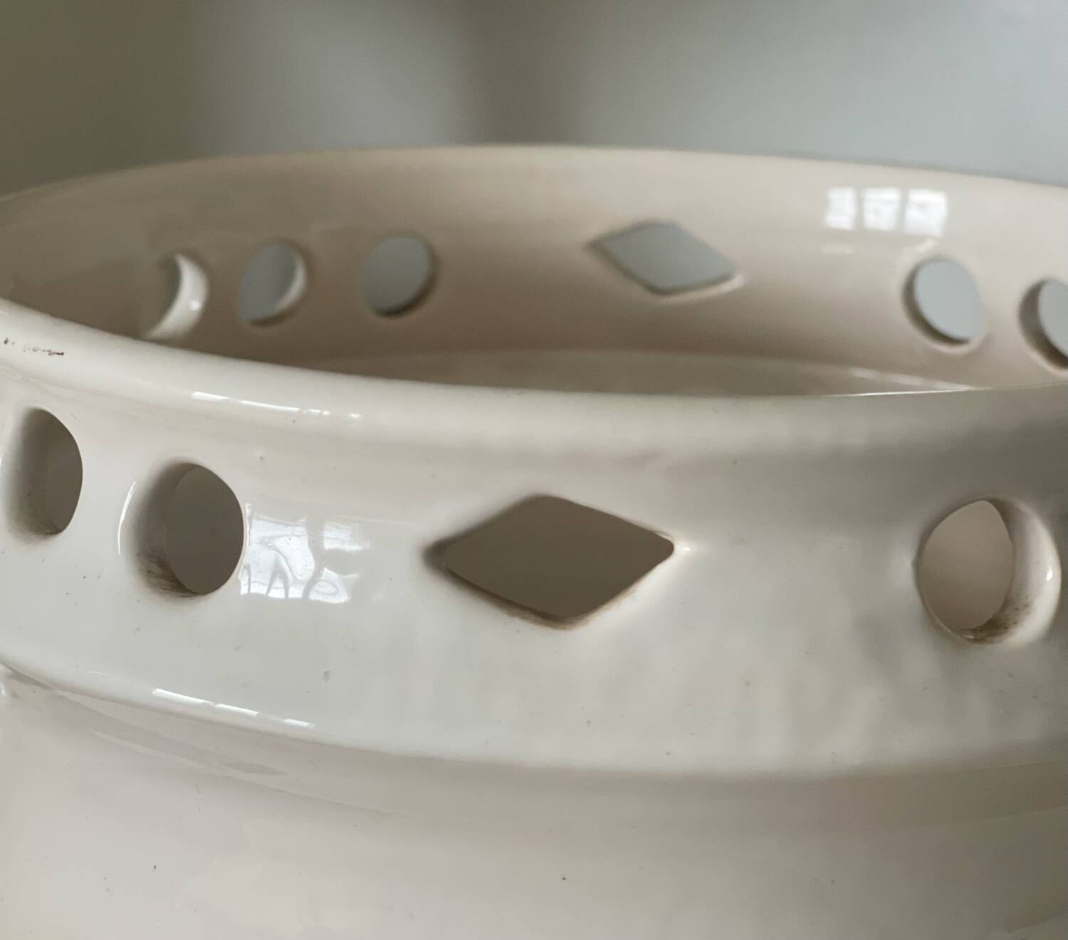 Antique openwork porcelain cup