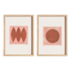 Duo de peinture sur papier  -H480 & H482 - signées Eawy